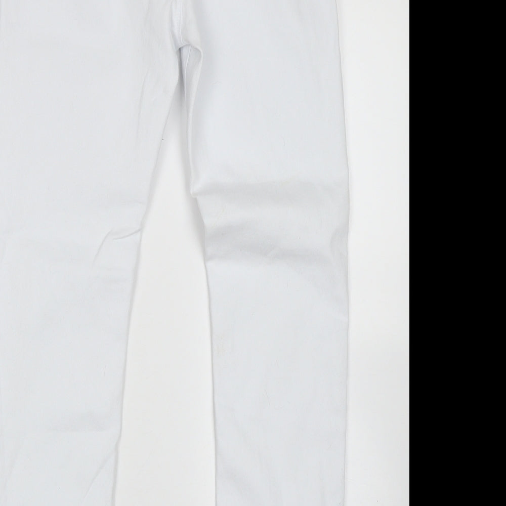 SheIn Womens White Skinny Jeans Size 6 L27 in