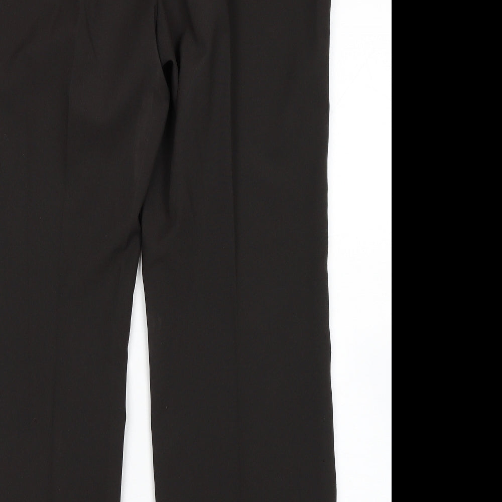 Marks & Spencer Womens Black Trousers Size 14 L28 in