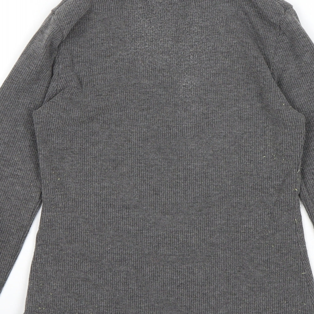 Matalan Girls Grey Pullover Jumper Size 10 Years