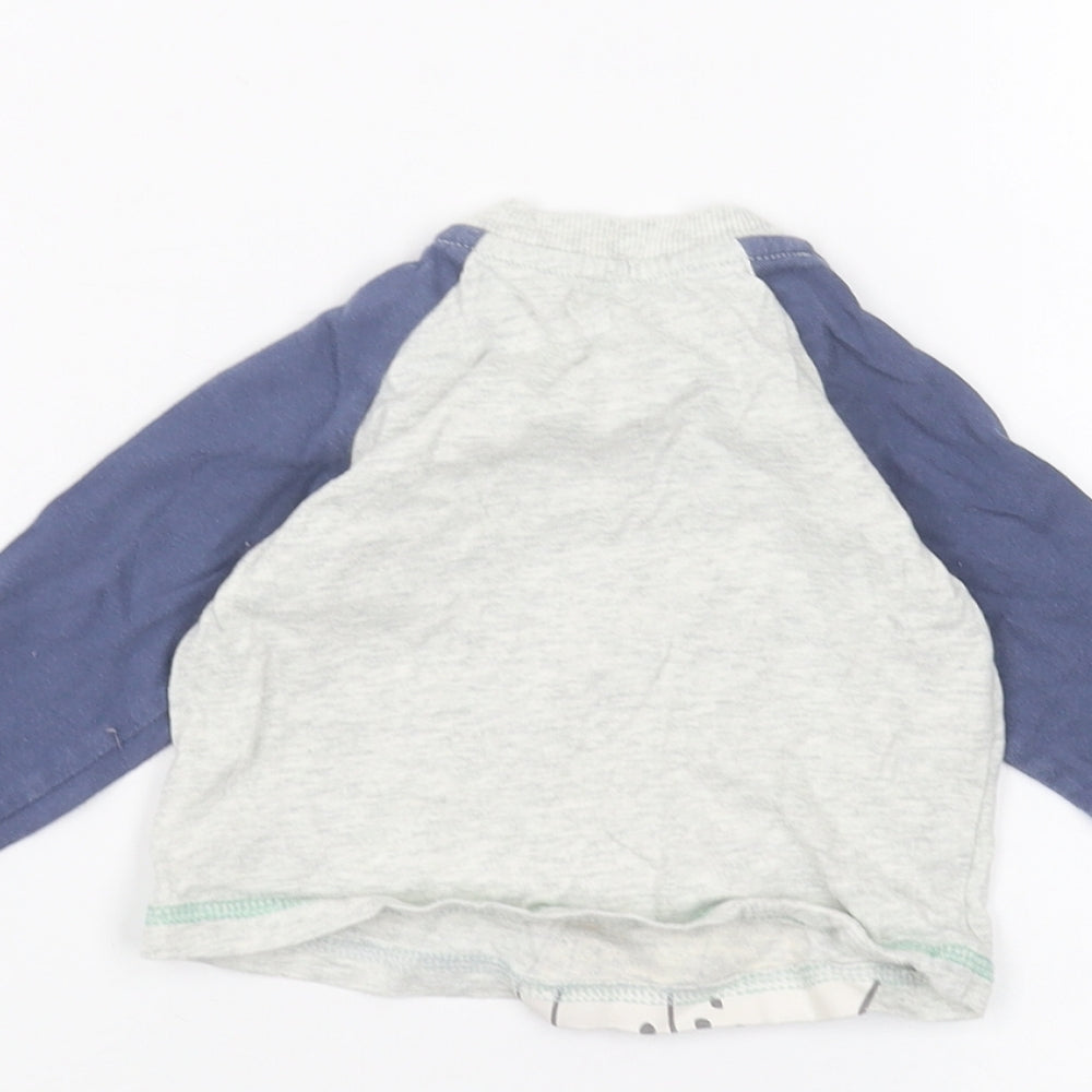 Disney Baby Grey Basic T-Shirt Size 3-6 Months