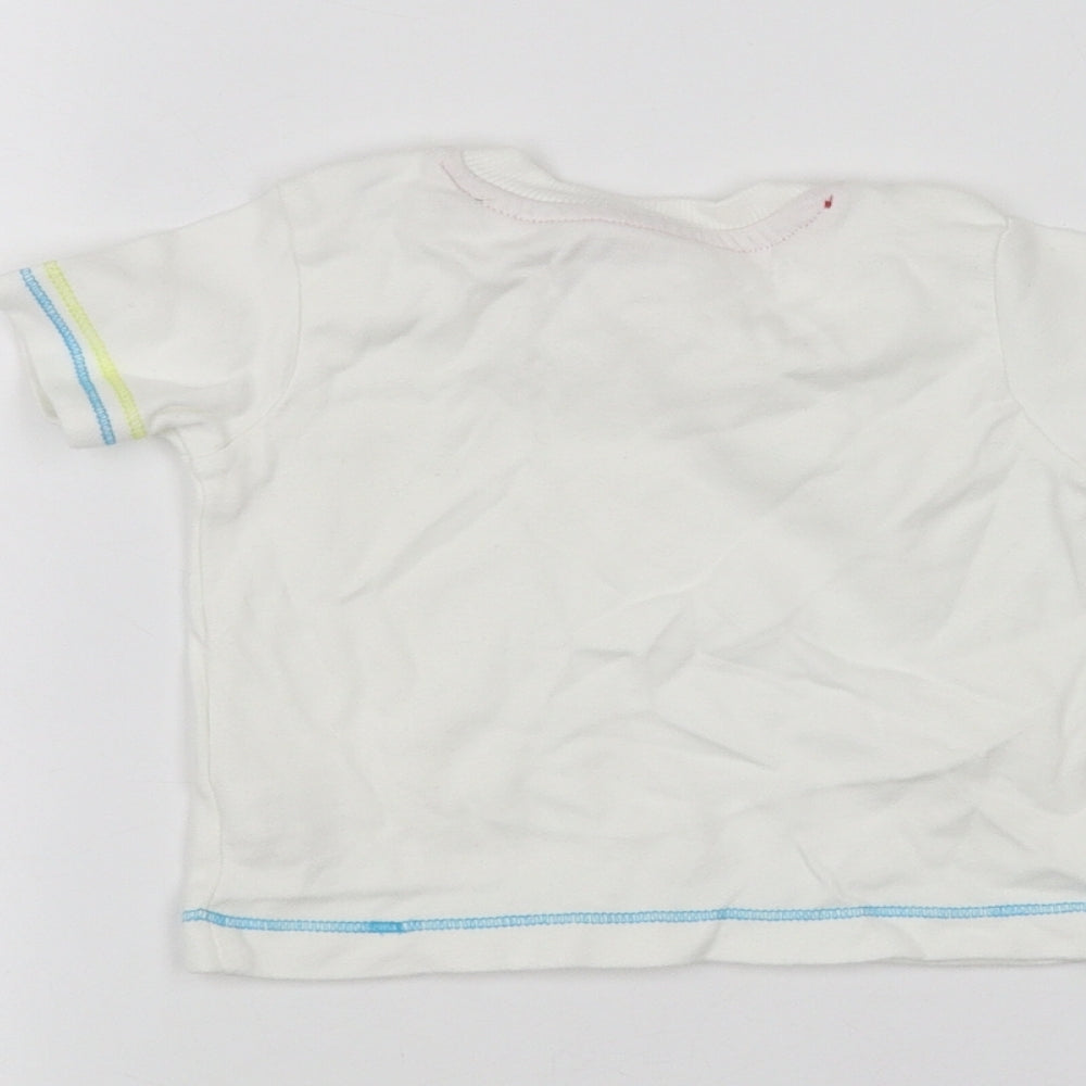 George Baby White Basic T-Shirt Size 3-6 Months
