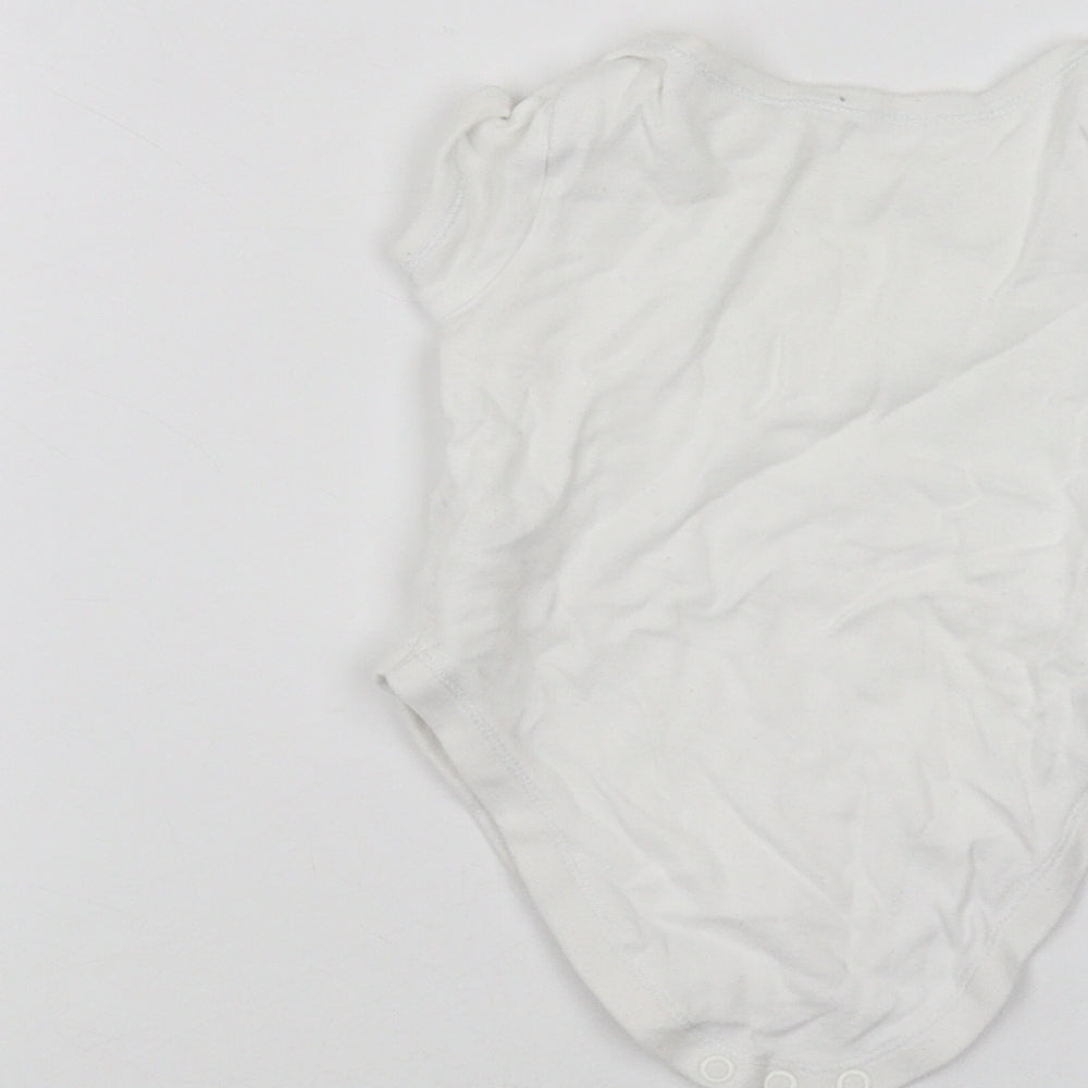 George Baby White Babygrow One-Piece Size 3-6 Months