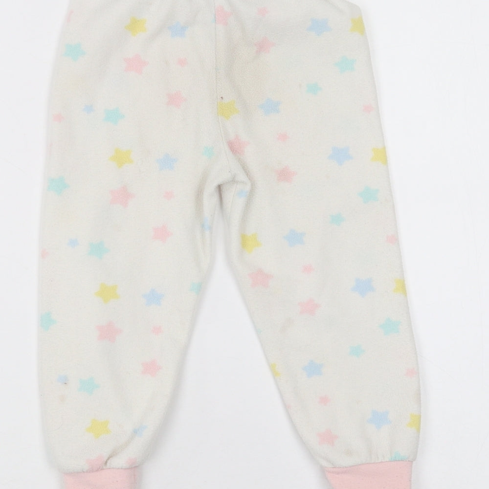 Young Dimension Girls White Sweatpants Trousers Size 3-4 Years