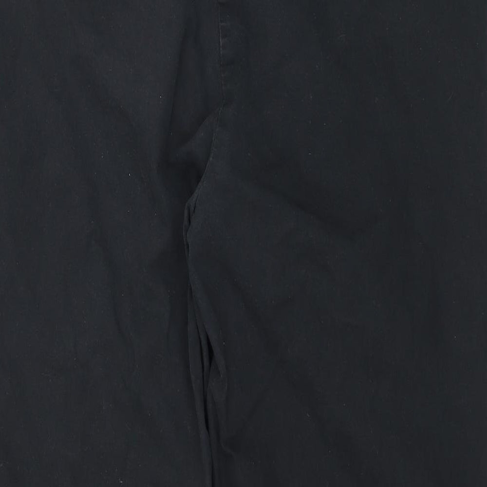 Marks & Spencer Womens Black Trousers Size 42 in L28 in