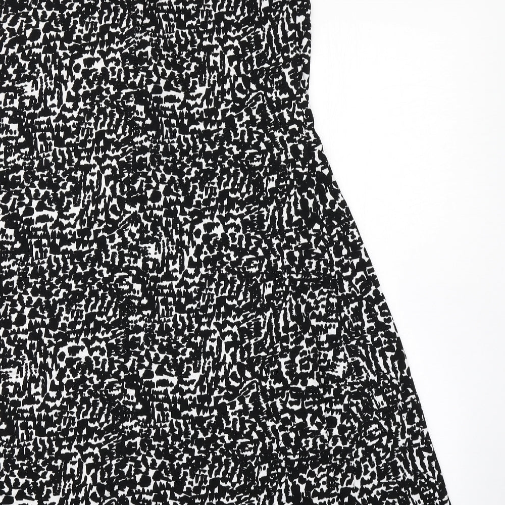 Marks & Spencer Collection Womens Black Geometric Tank Dress Size 8