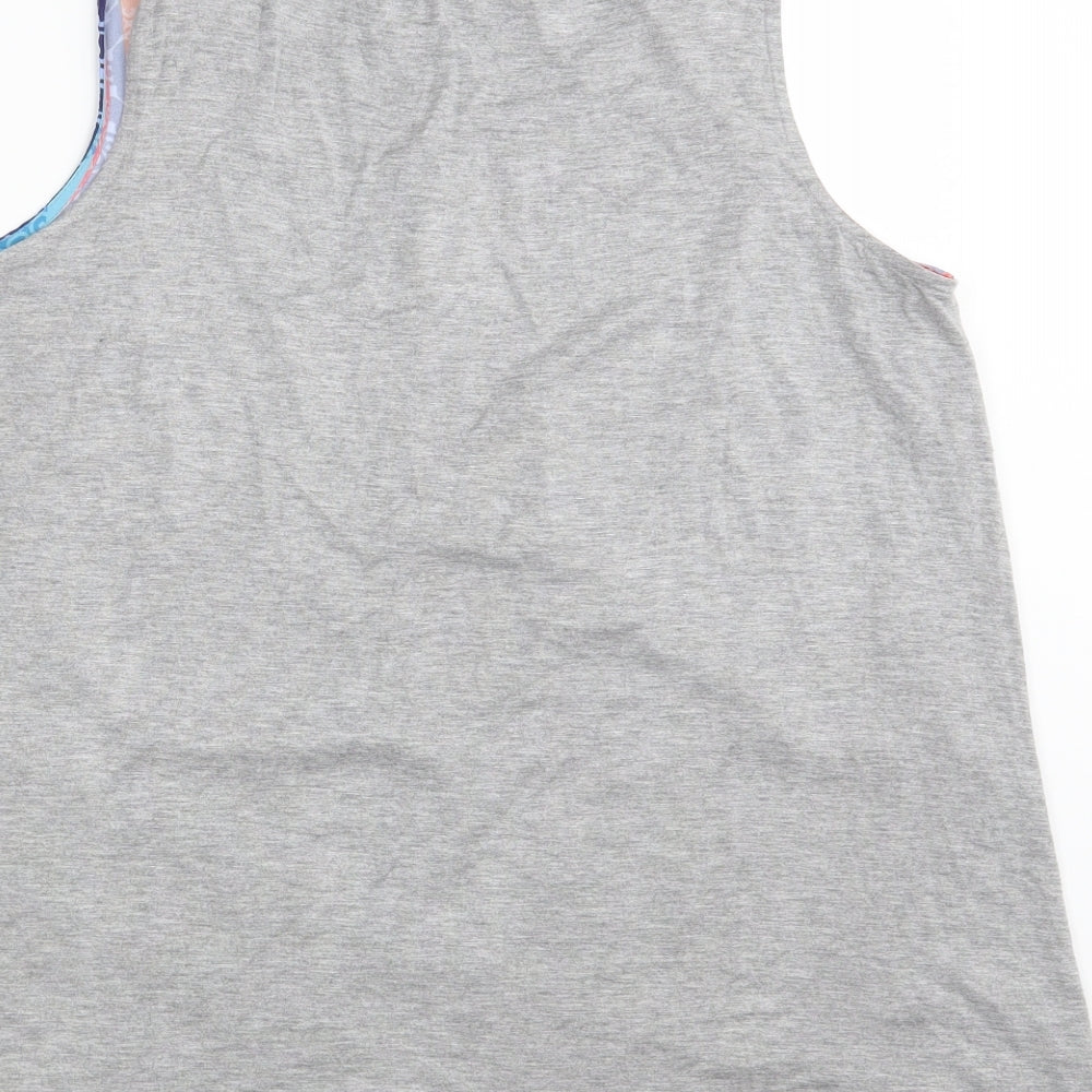 Klass Womens Multicoloured Geometric Basic Tank Size M
