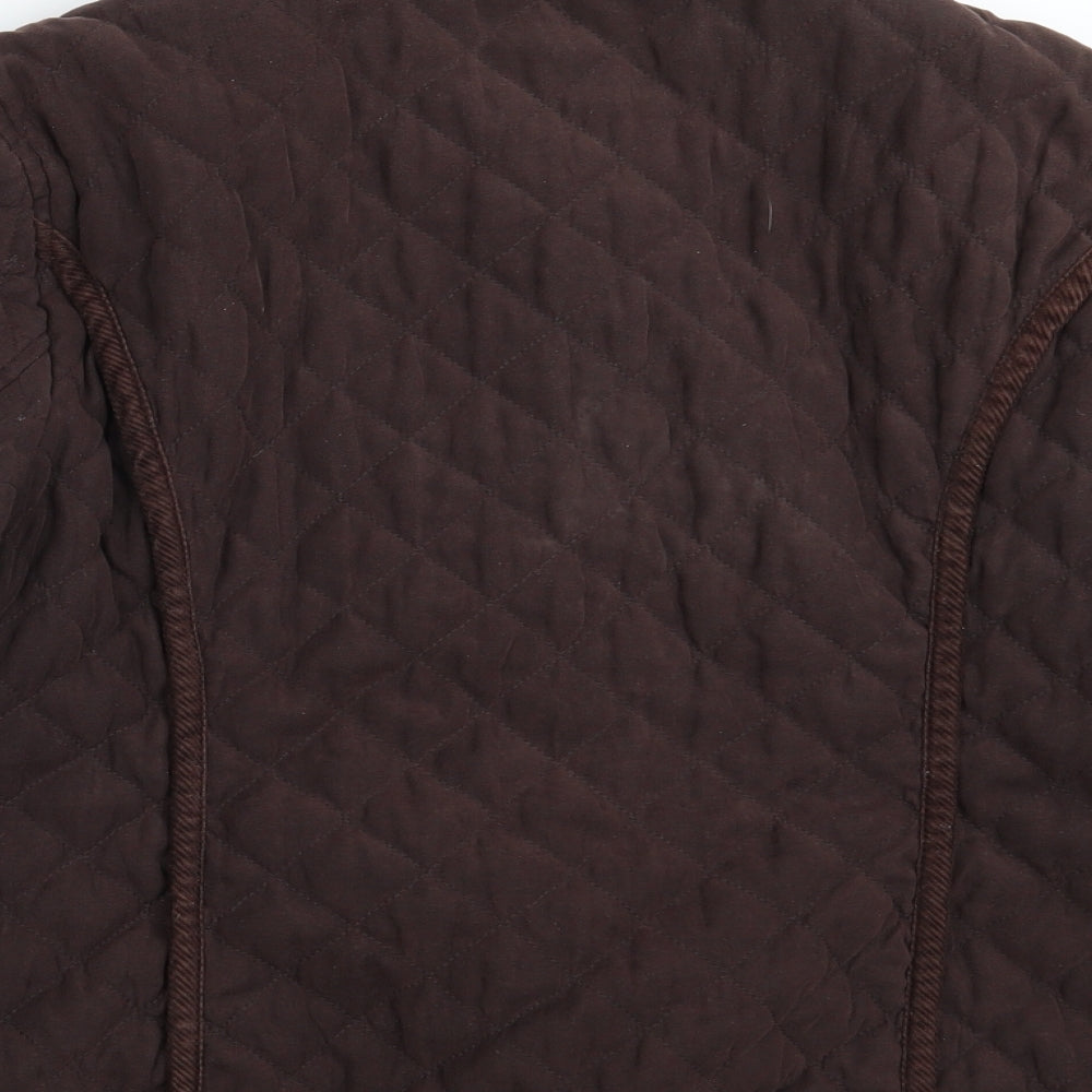 Country Casuals Womens Brown Puffer Jacket Jacket One Size