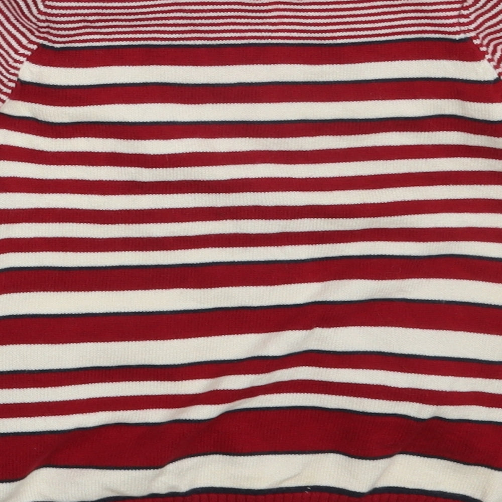 Marks & Spencer Girls Multicoloured Striped Pullover Jumper Size 3-6 Months