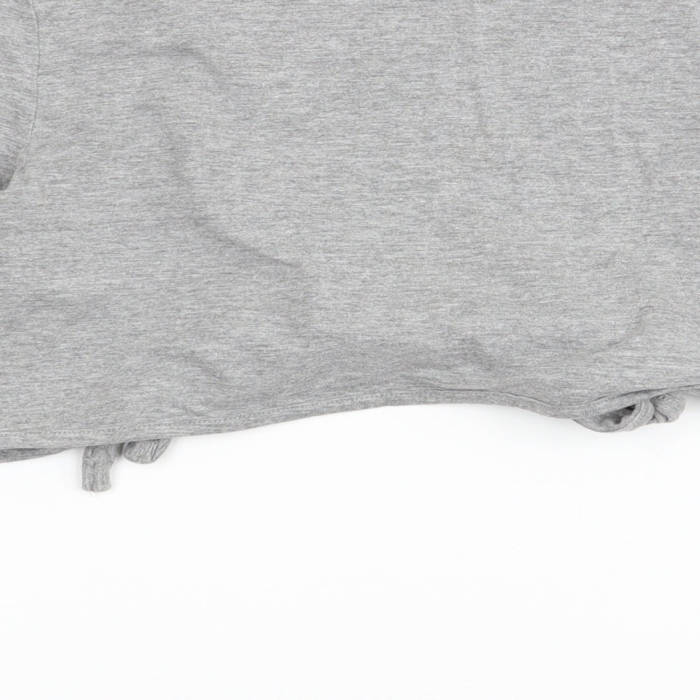 south Womens Grey Wrap T-Shirt Size 12