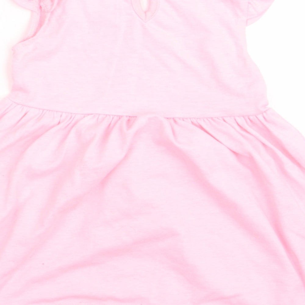 Disney Girls Pink Fit & Flare Size 6-9 Months
