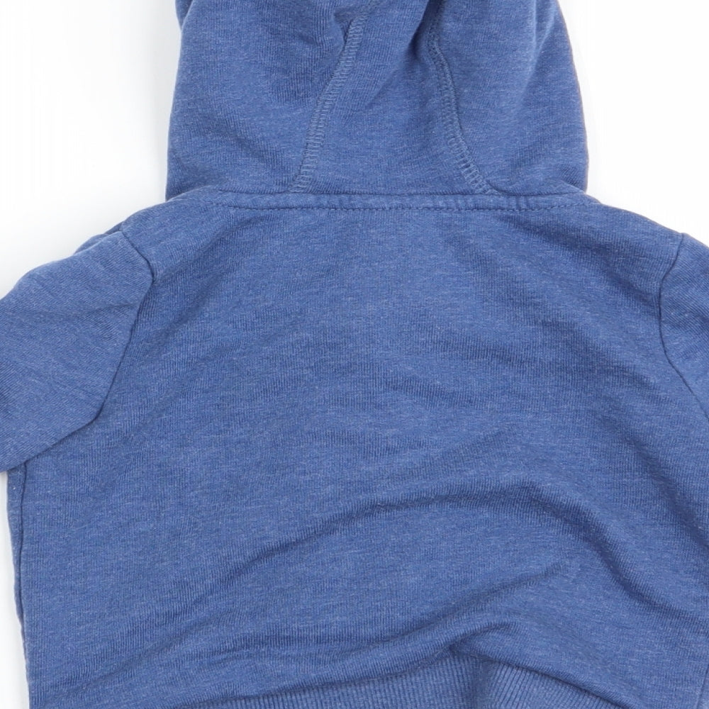 F&F Boys Blue Full Zip Jumper Size 3-6 Months