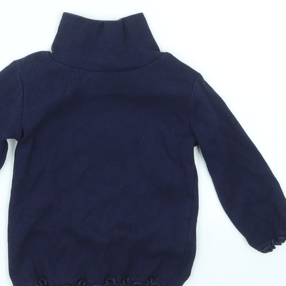 NEXT Girls Blue Basic T-Shirt Size 3-6 Months