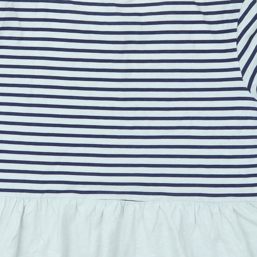 SINSAY Girls Multicoloured Striped Basic Polo Size L