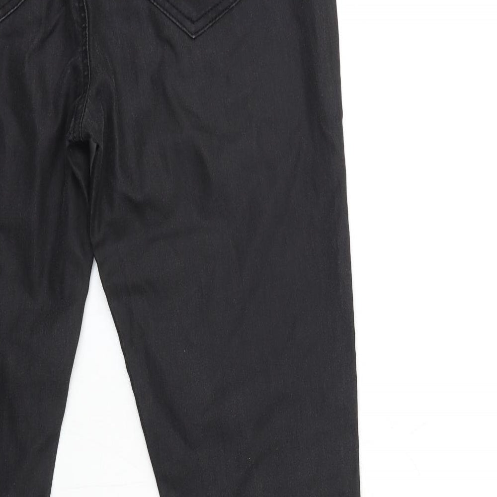 Preworn Womens Black Denim Straight Jeans Size 30 in L30 in