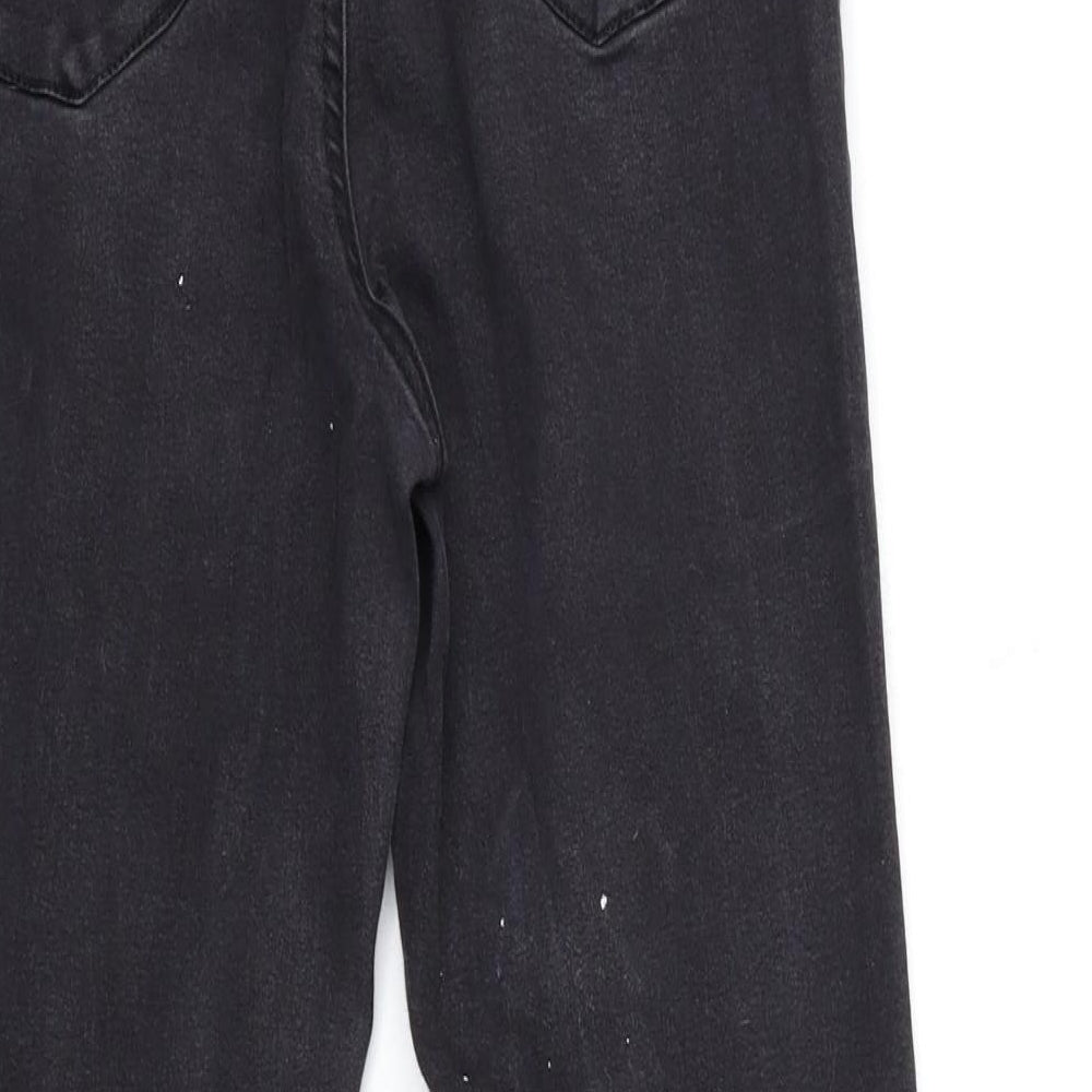 Denim & Co. Womens Black Denim Skinny Jeans Size 14 L27 in