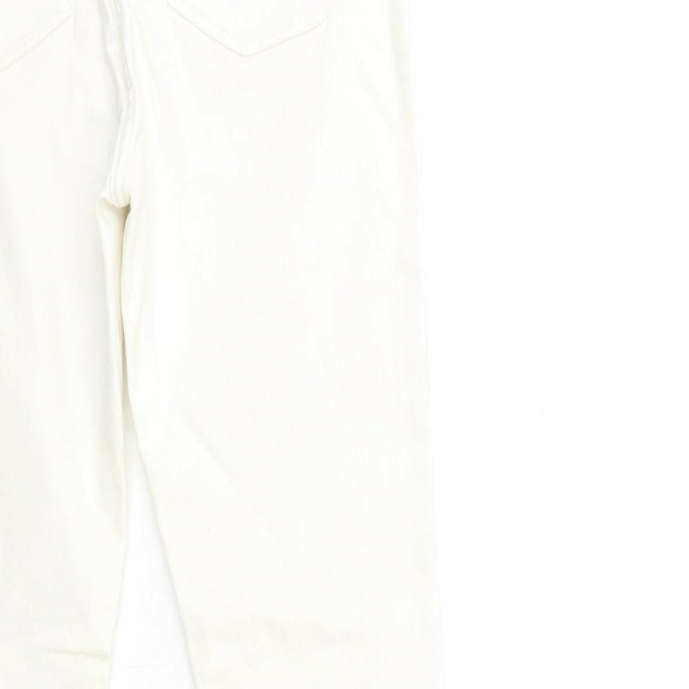 Papaya Womens White Denim Skinny Jeans Size 10 L28 in