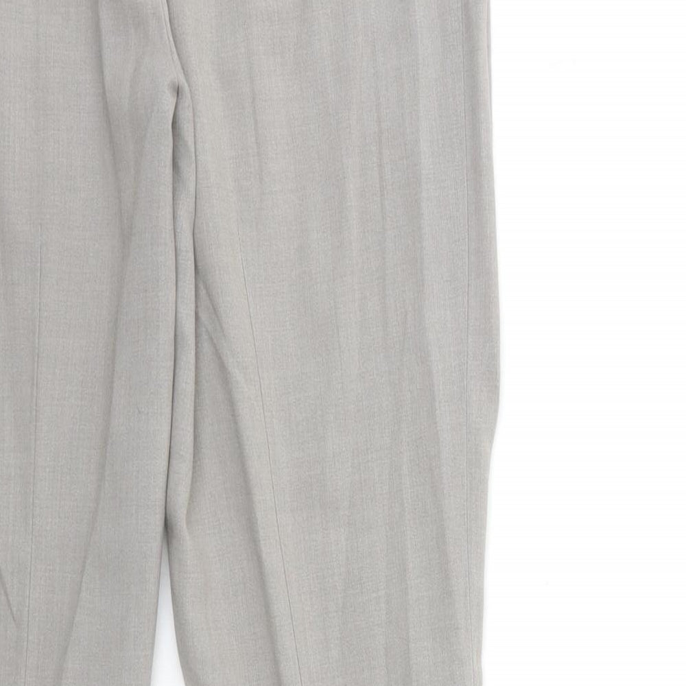 VERO MODA Womens Grey Trousers Size 36 in L30 in