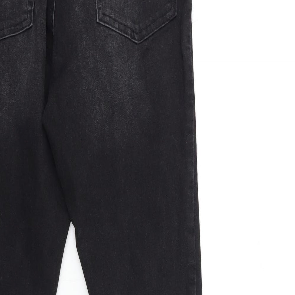 Denim & Co. Womens Black Denim Skinny Jeans Size 12 L28 in