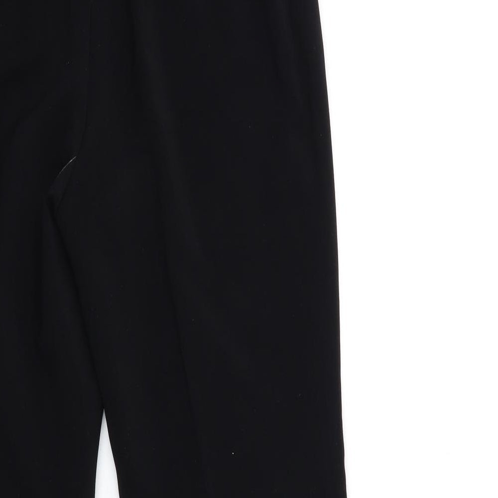 adania Womens Black Trousers Size 14 L29 in