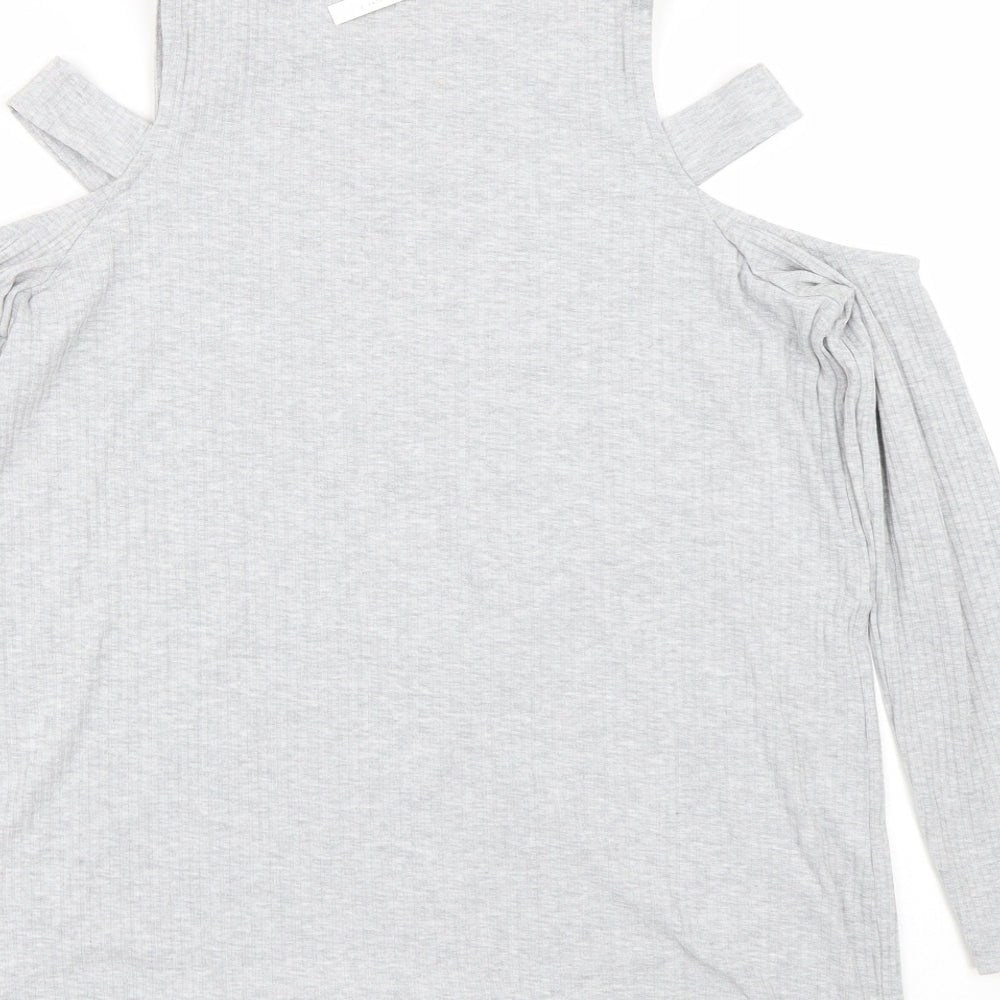 ASOS Womens Grey Basic T-Shirt Size 12