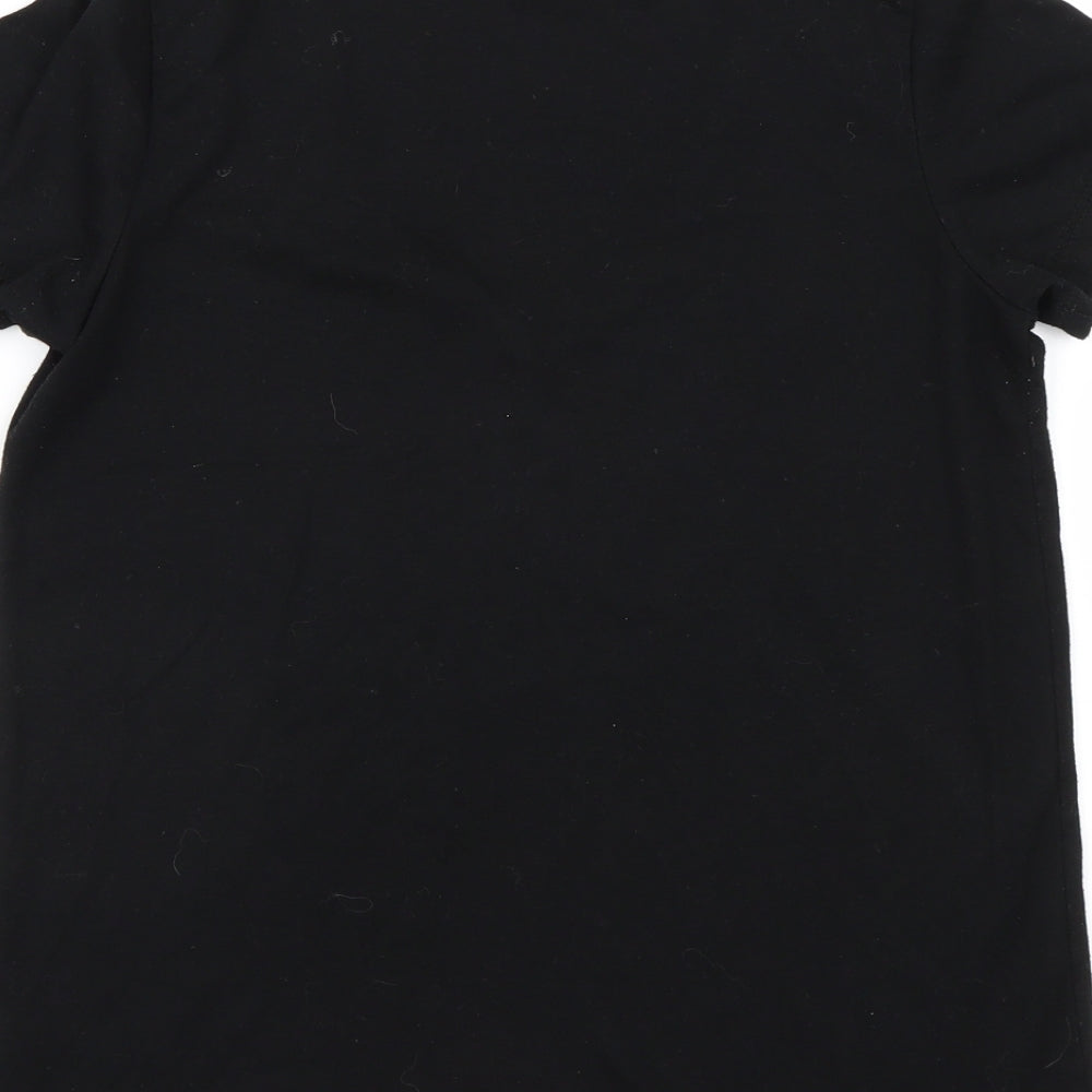 Red Herring Womens Black Basic T-Shirt Size 8