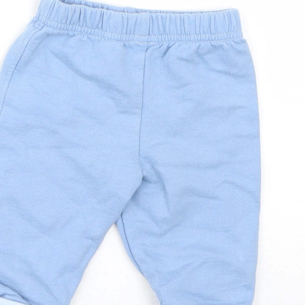 M&Co Baby Blue Cropped Trousers Size 0-3 Months