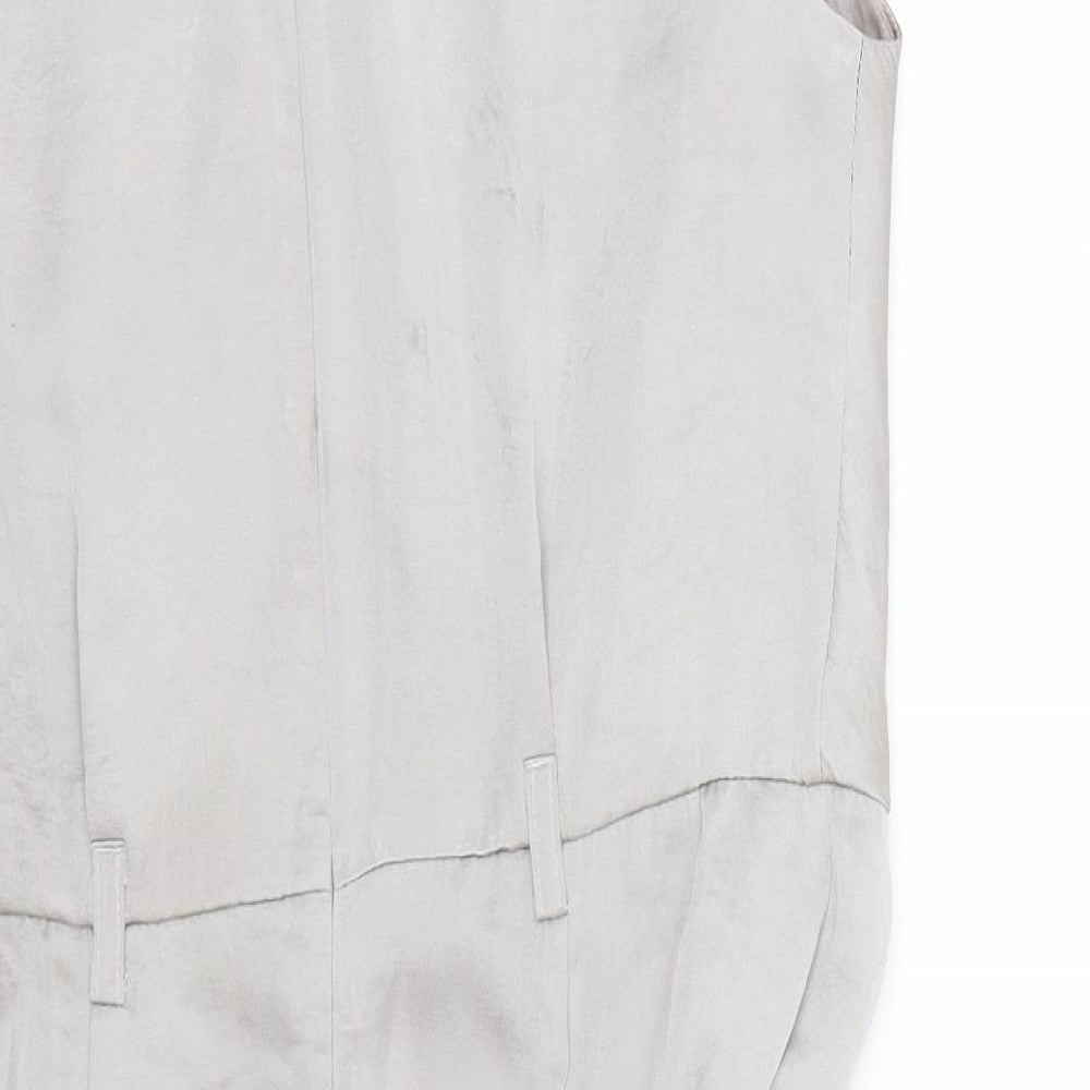 Preworn Womens Silver Tank Dress Size 12
