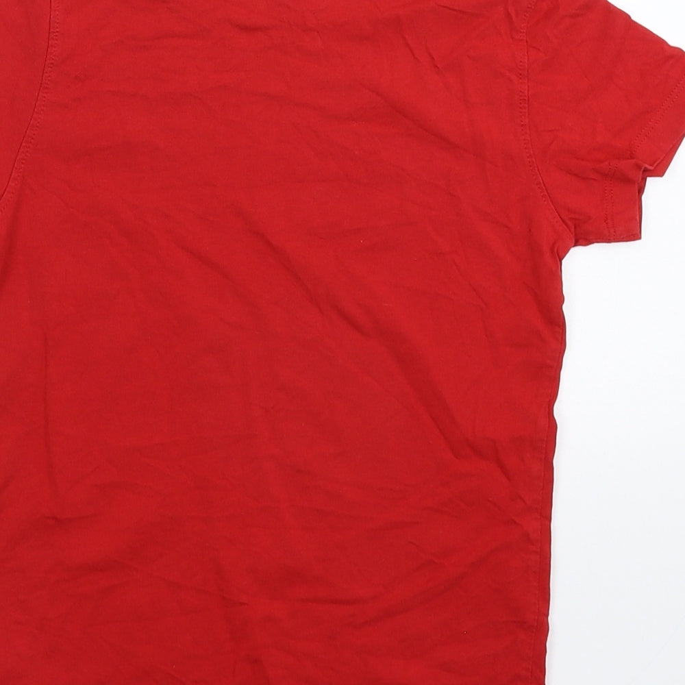 Next Boys Red Basic T-Shirt Size 8 Years