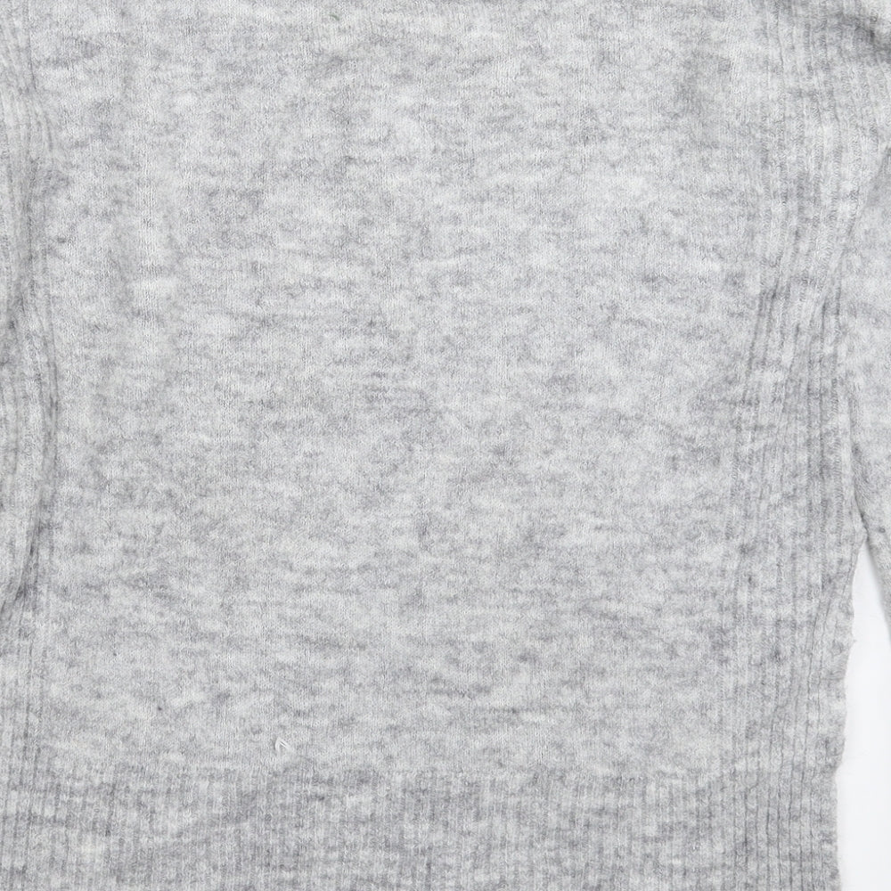 Divided Mens Grey Knit Pullover Jumper Size S - Oversized