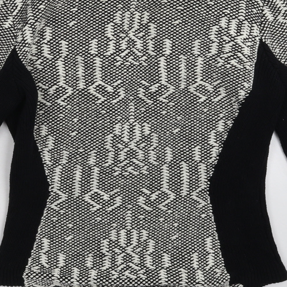 H&M Womens Multicoloured Geometric Jacket Blazer Size S