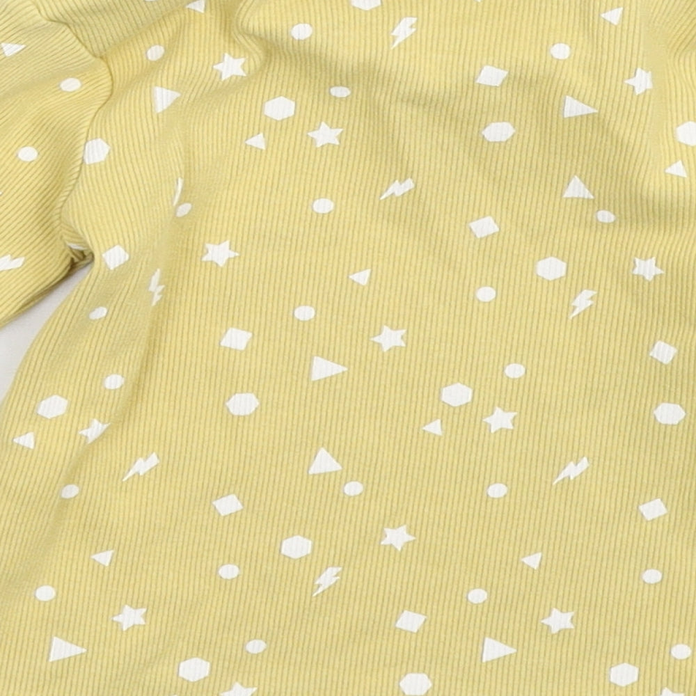Primark Girls Beige Geometric Pullover Sweatshirt Size 2-3 Years