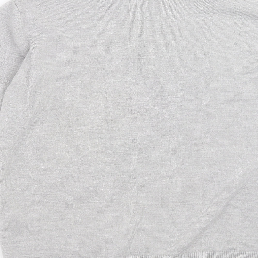 Marks & Spencer Womens Grey Knit Pullover Jumper Size 14