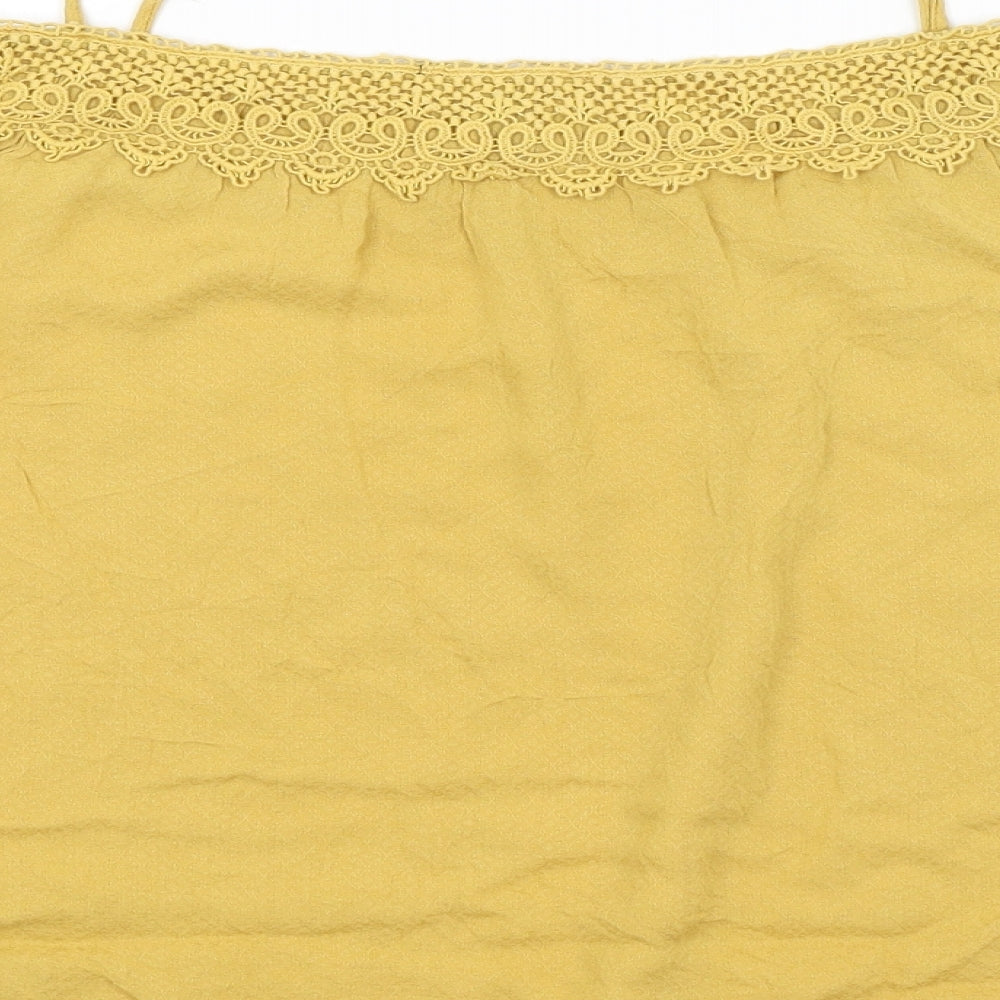 New Look Womens Yellow Basic Blouse Size 14
