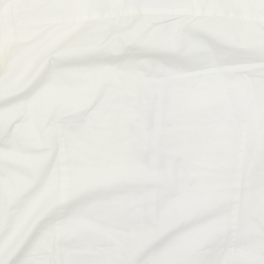 Dash Mens White Button-Up Size S