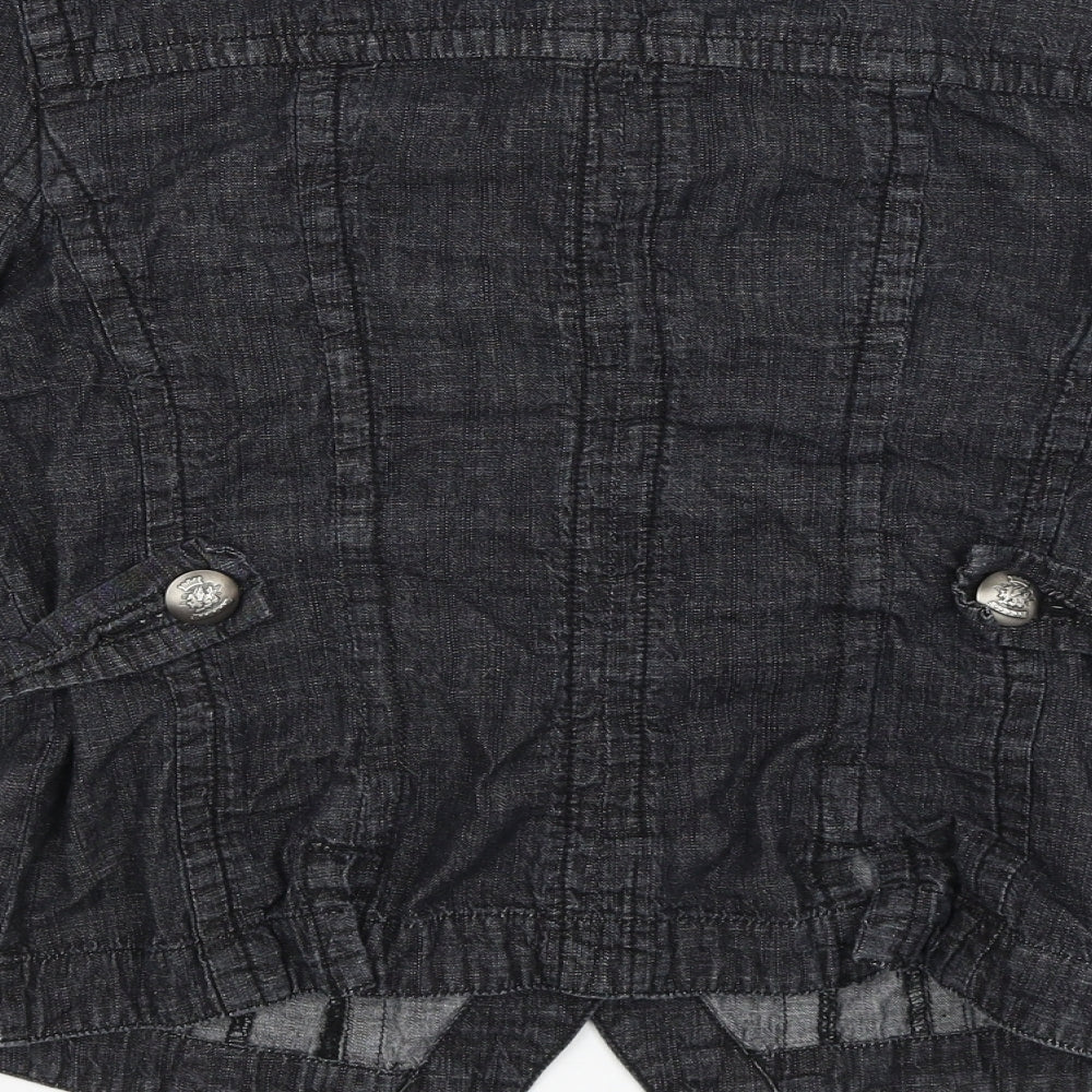 Live a Little Womens Black Jacket Size S