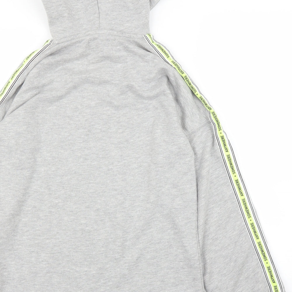 Pull&Bear Womens Grey Pullover Hoodie Size XS