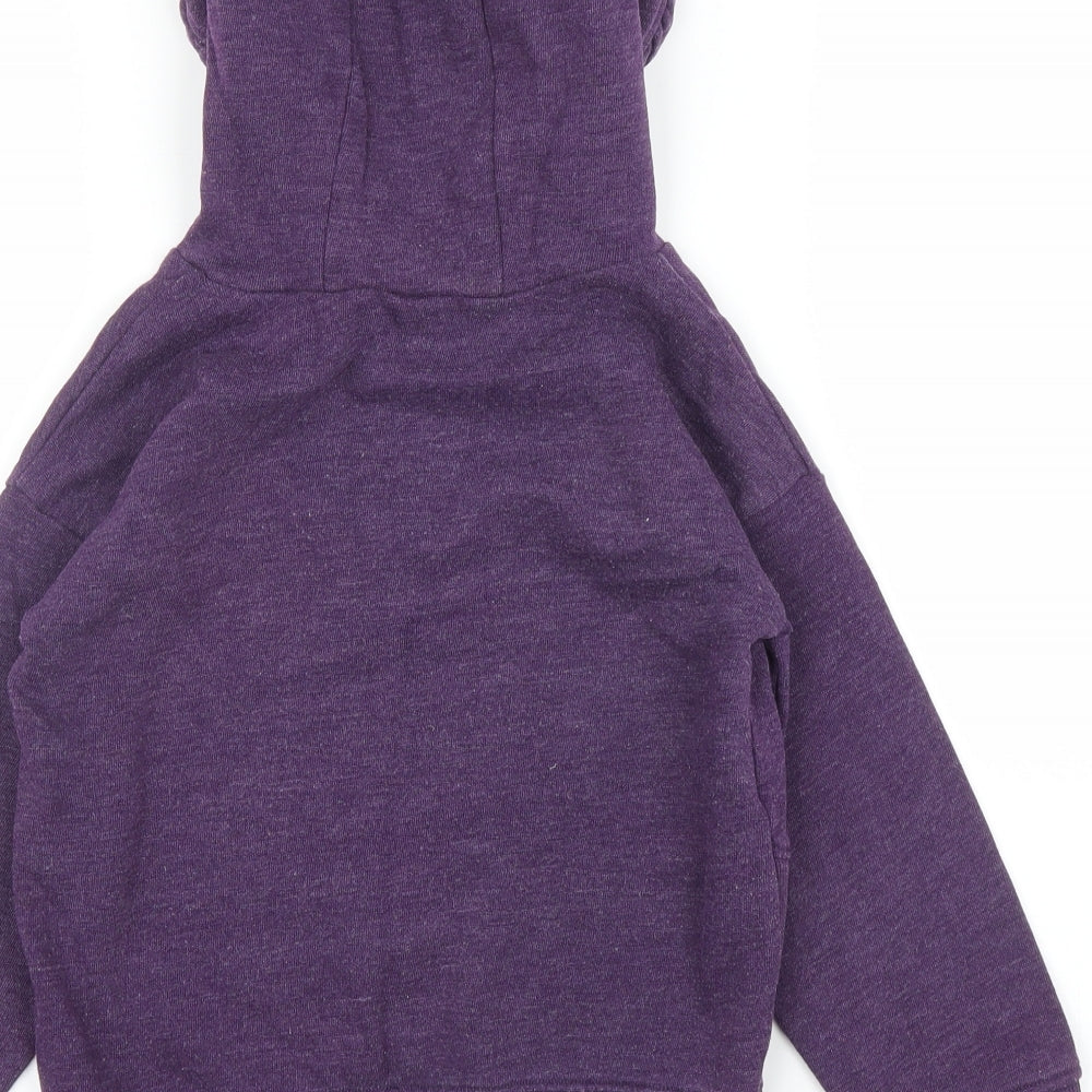 NEXT Girls Purple Pullover Hoodie Size 7 Years