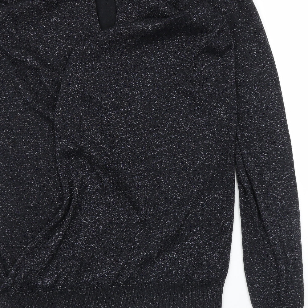 987 Womens Blue Pullover Jumper Size 8 - Slit down back
