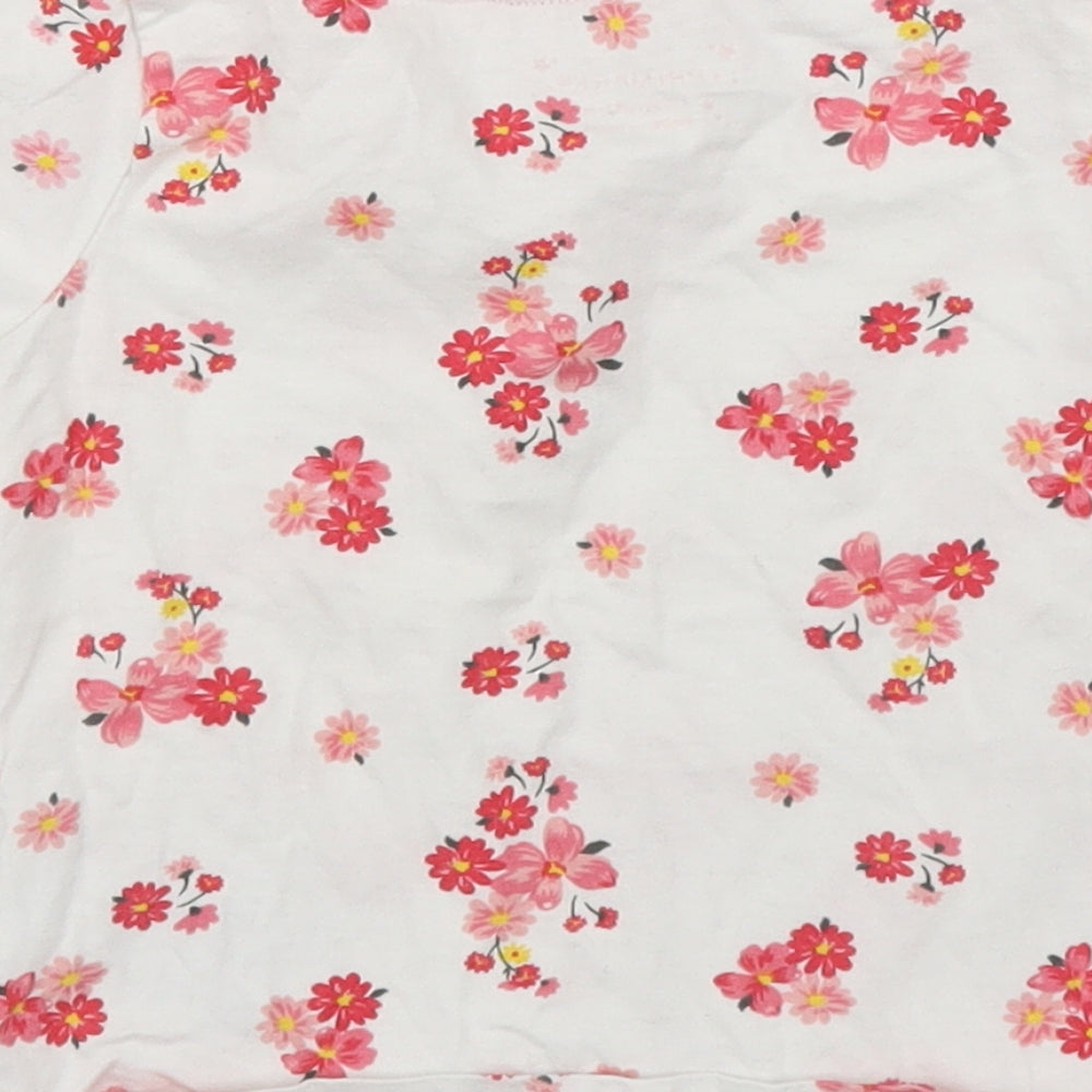 Primark Girls Pink Floral Basic T-Shirt Size 12-18 Months