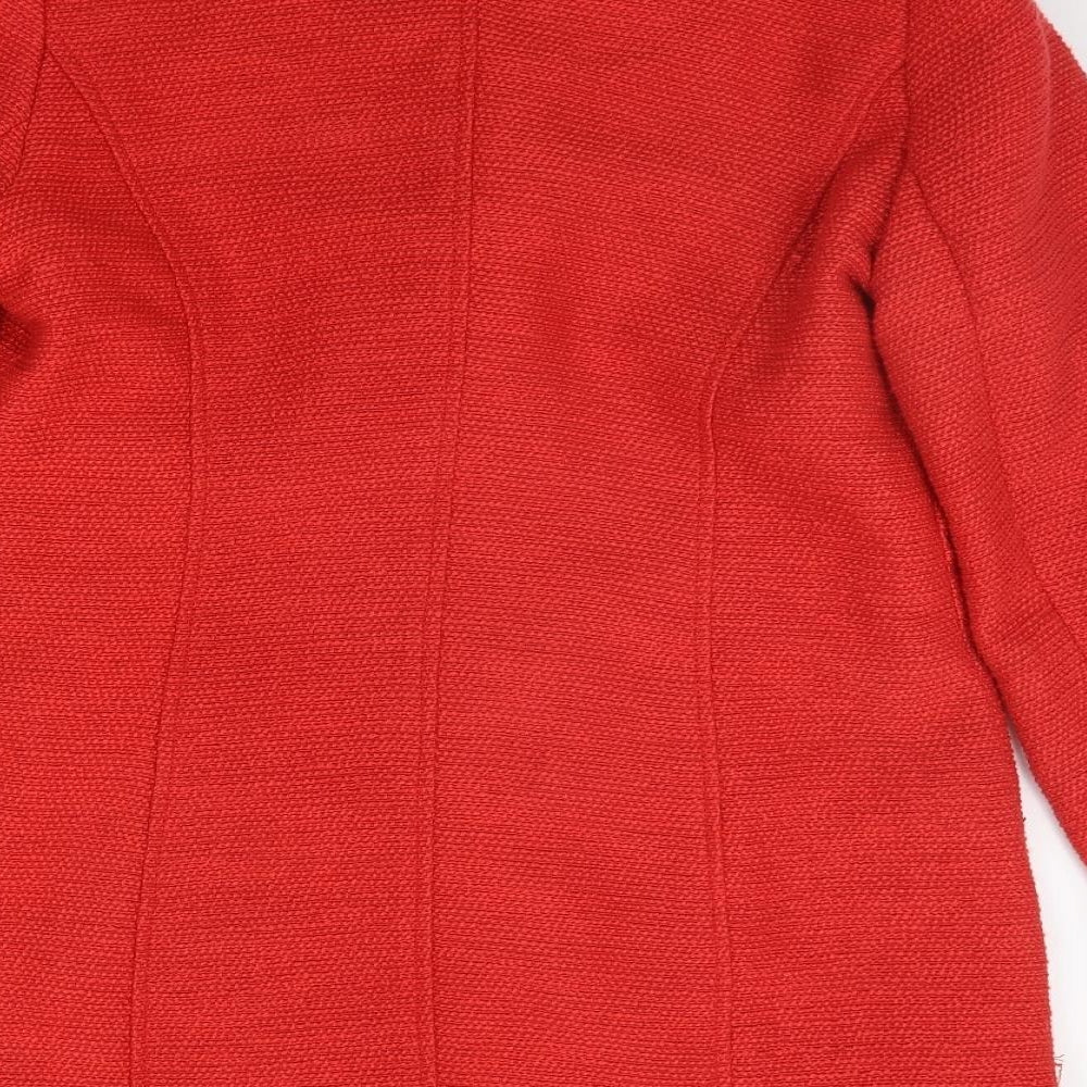 New Look Womens Red Jacket Coat Size 12