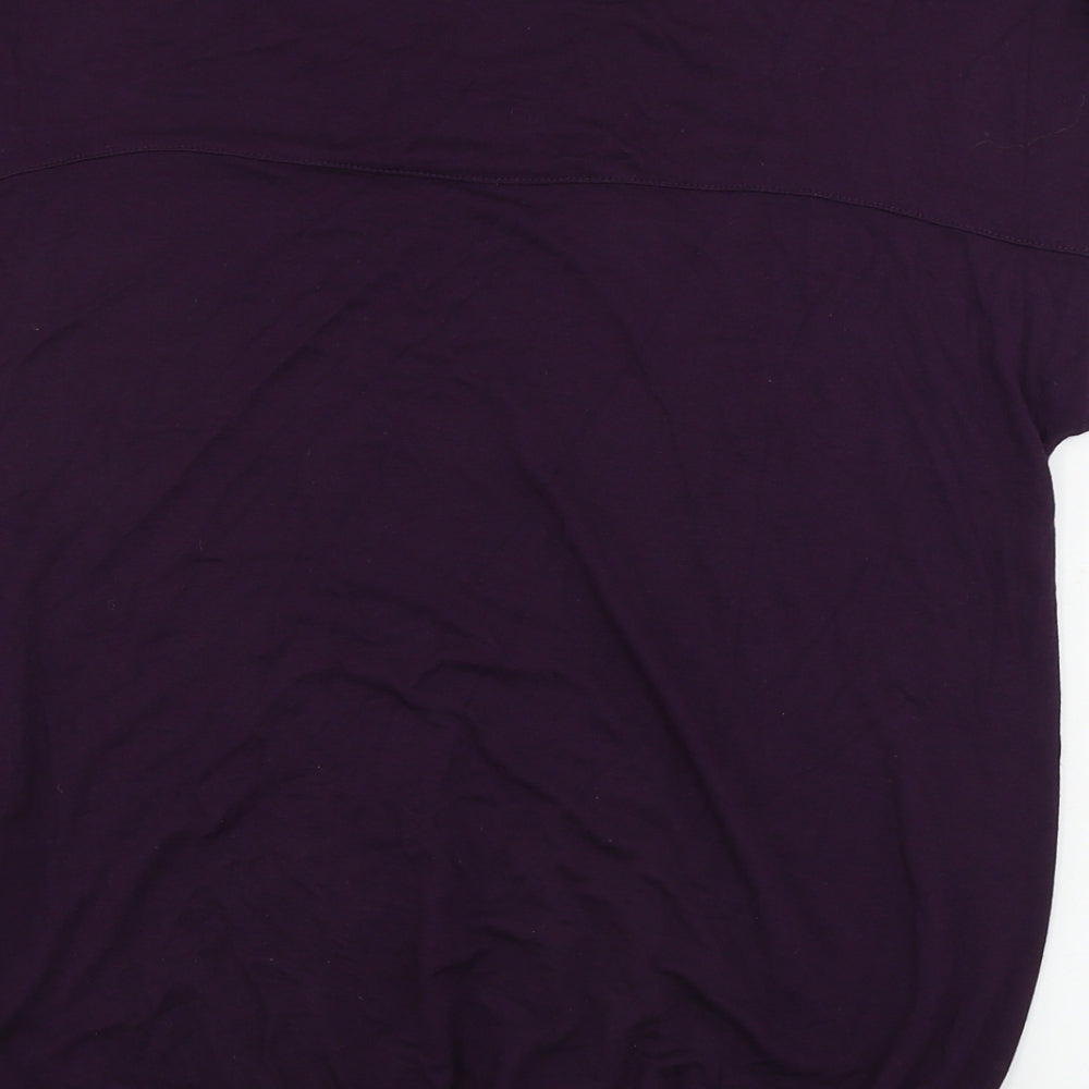 New Look Womens Purple Basic Blouse Size 8