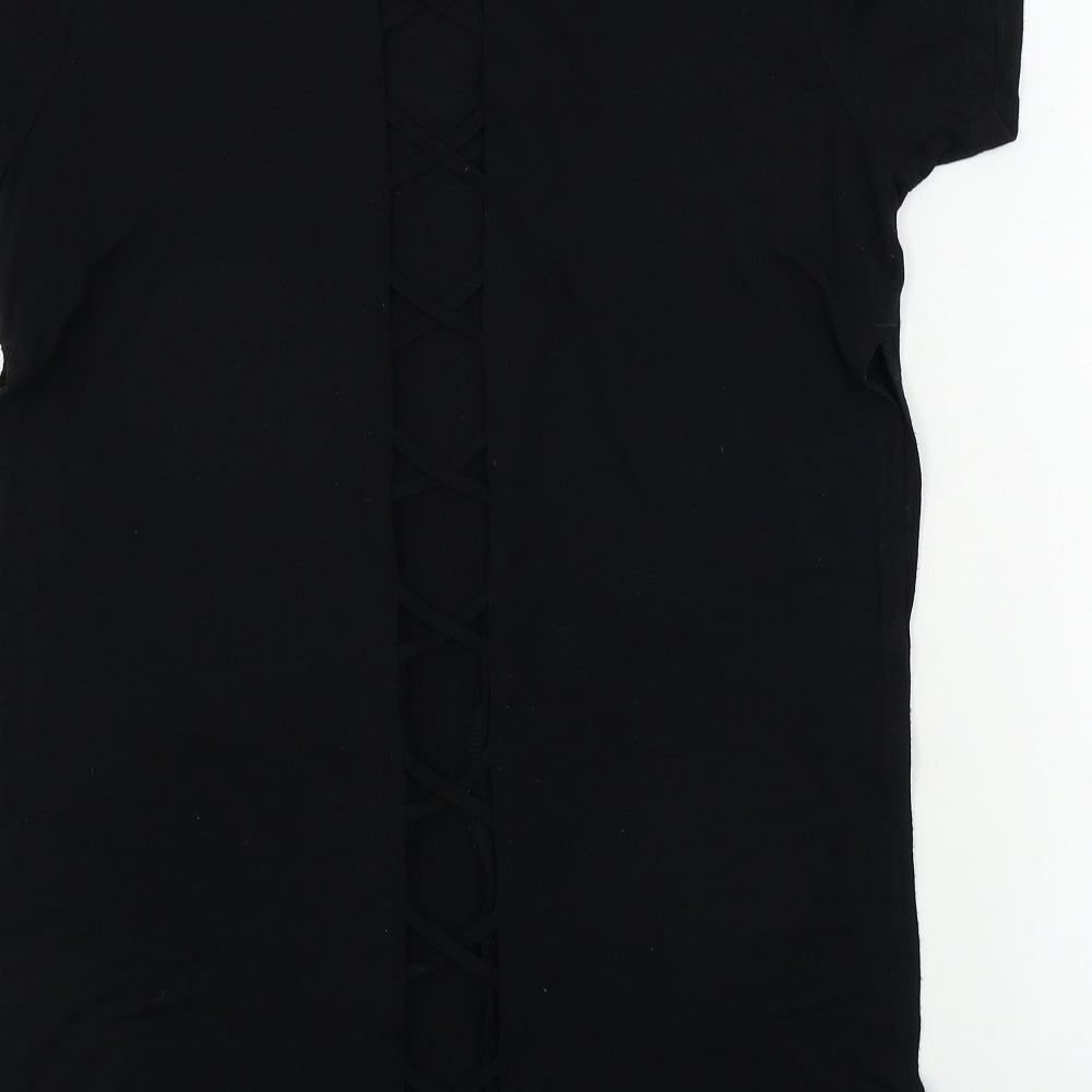 River Island Womens Black Basic T-Shirt Size 8