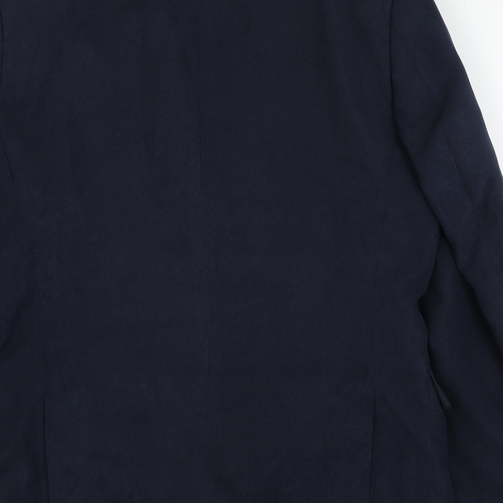 Cotton Traders Mens Blue Jacket Blazer Size 38