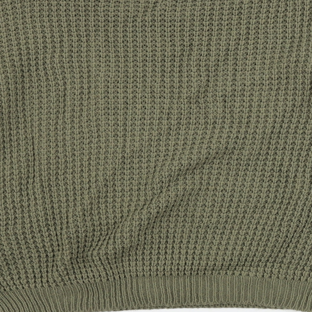 glamourus Womens Green Pullover Jumper Size 8
