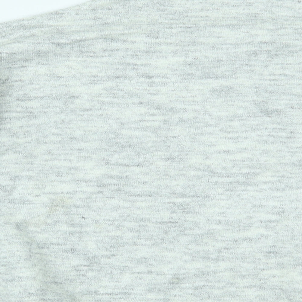 New Look Womens Grey Basic Blouse Size 10