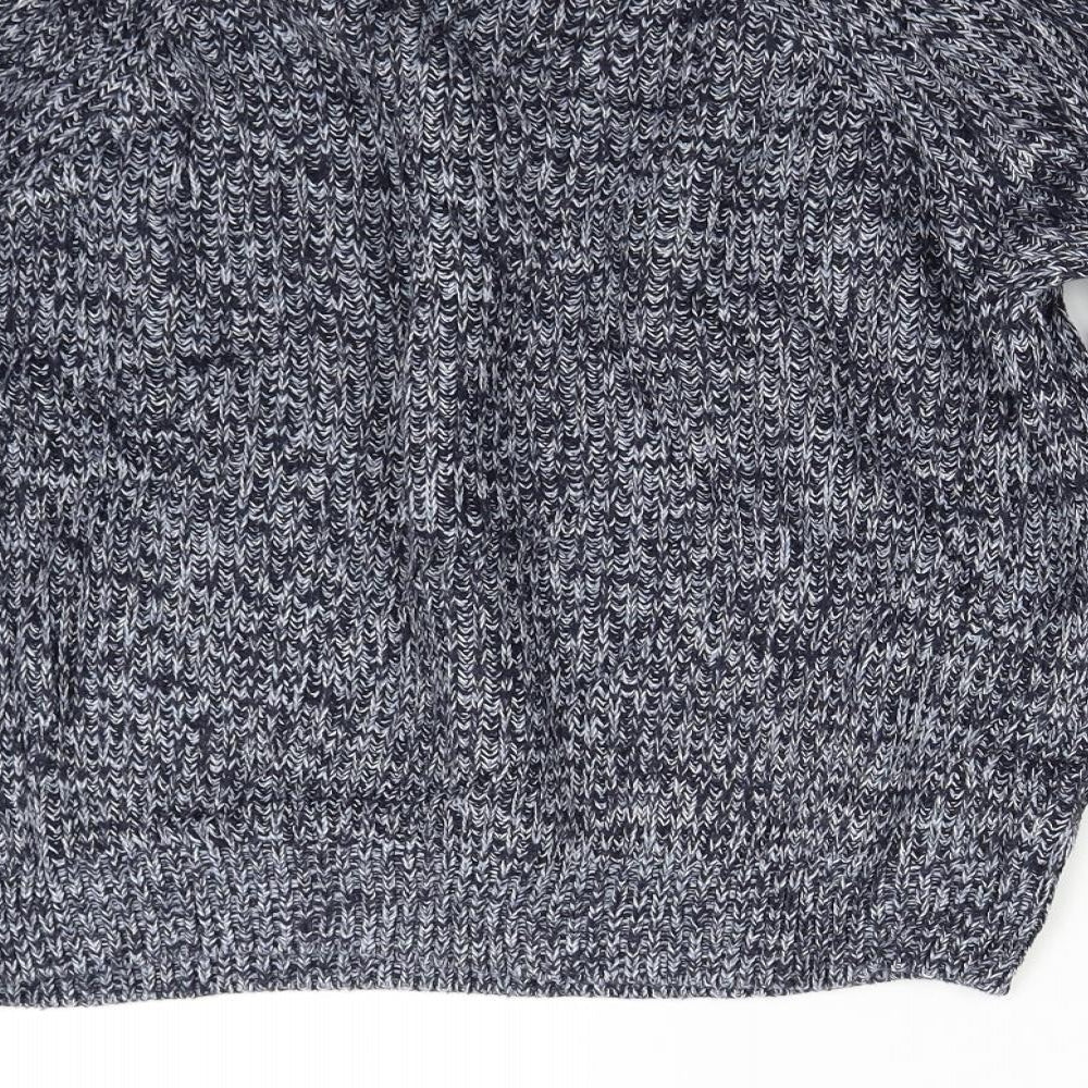 H&M Womens Blue Knit Pullover Jumper Size M