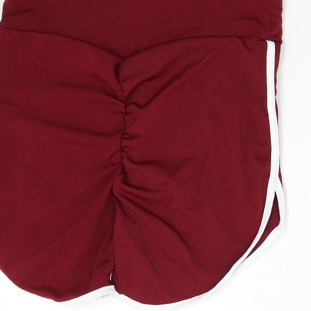 Preworn Womens Red Hot Pants Shorts Size 28