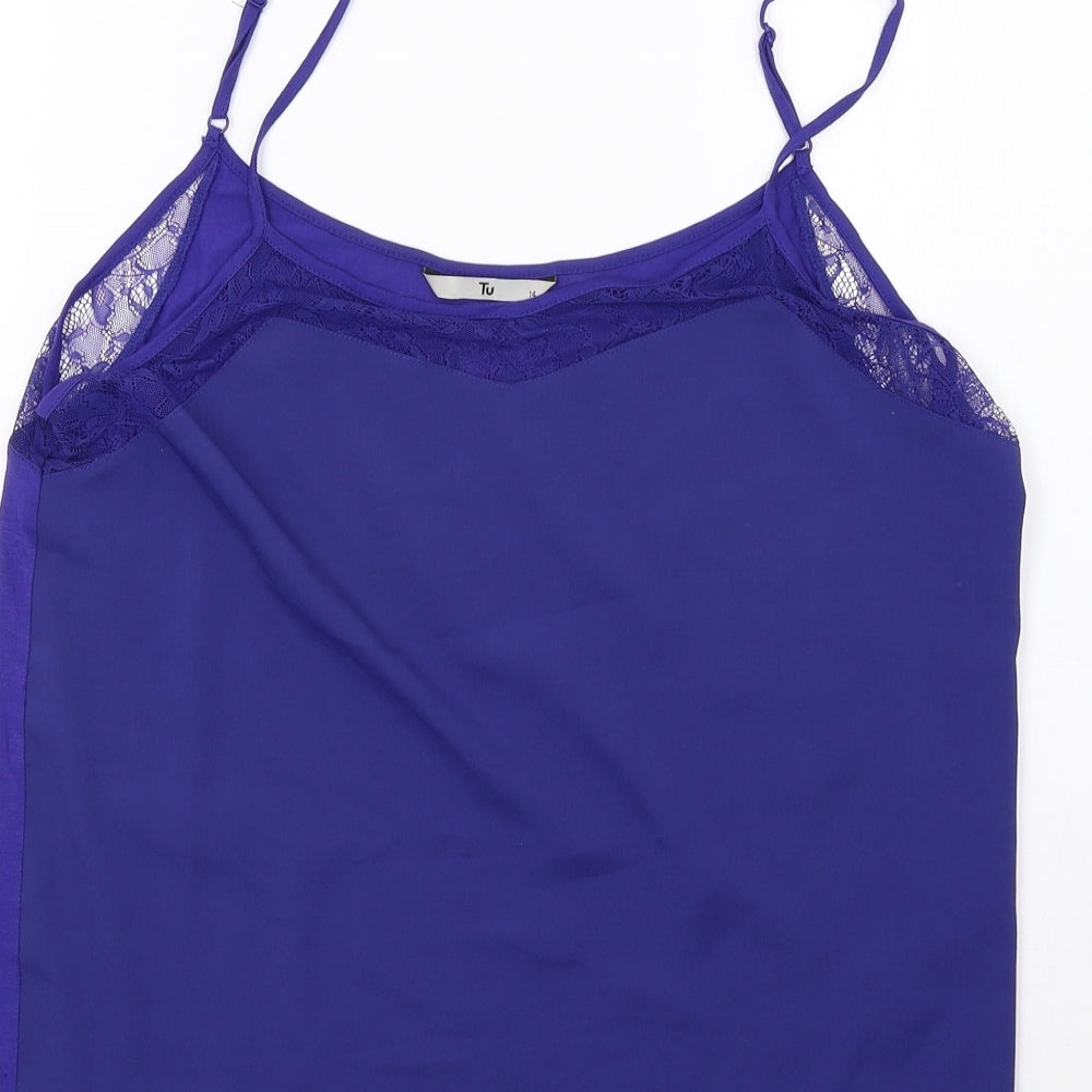 Sainsburys Womens Purple Basic T-Shirt Size 14