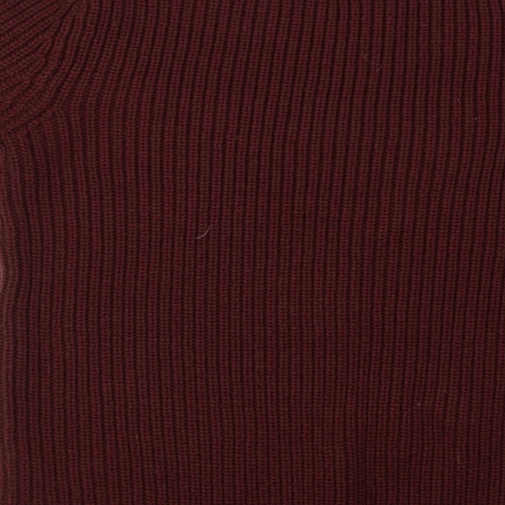 Peacocks Womens Brown Knit Pullover Sweatshirt Size S