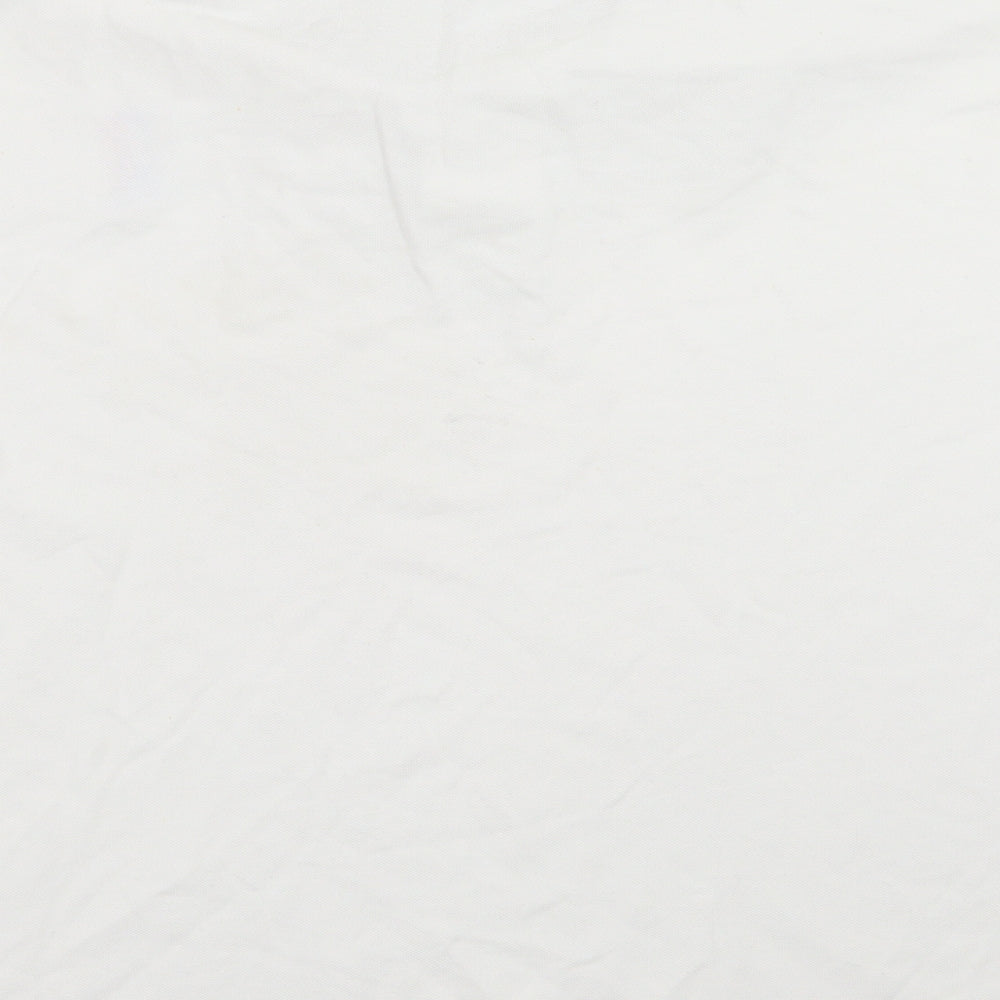 Antigua Mens White Batik Polo Size L
